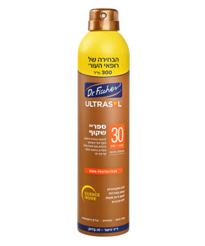 אולטרסול ספריי שקוף מוגדל 300 מיליליטר SPF30