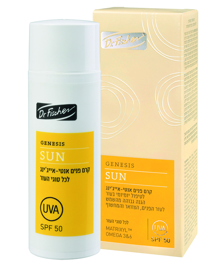 GENESIS סאן קרם פנים אנטי-אייג’ינג50 מיליליטר SPF50